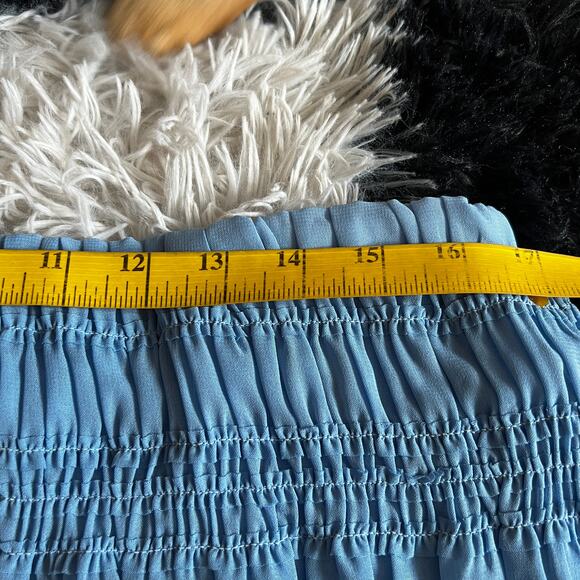 Abercrombie Fitch Mid Rise Sheer Ruched Mini Skirt Y2K 2000s NWTS Large - Picture 5 of 5